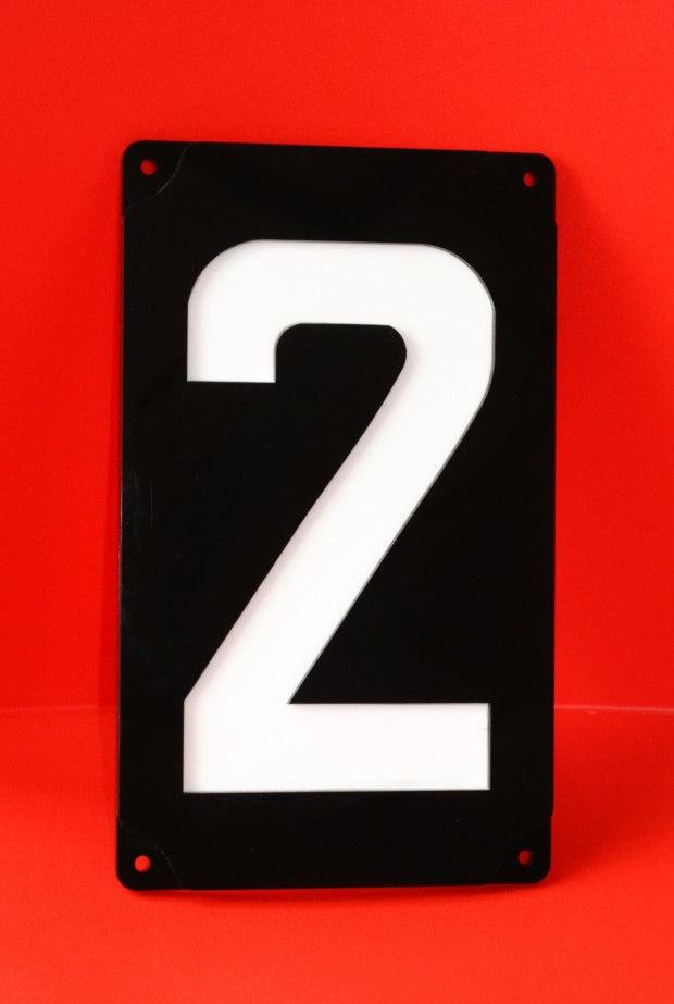 Nummerbord trein 1
