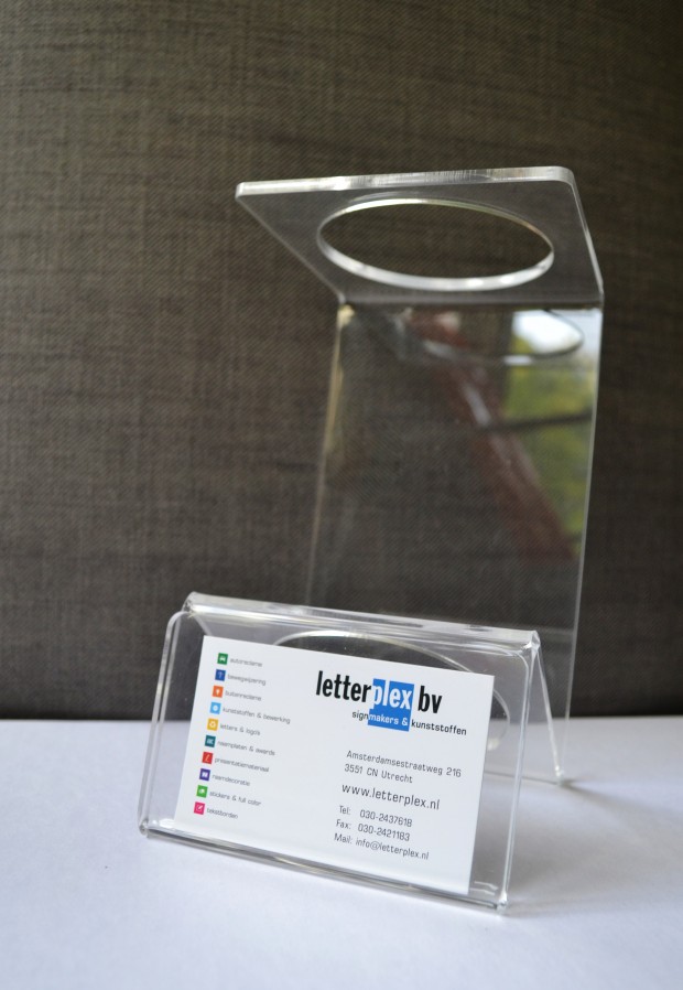 Wijnfleshouder plexiglas