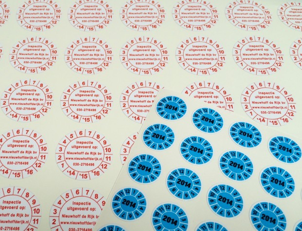 Jaarkeurringsstickers