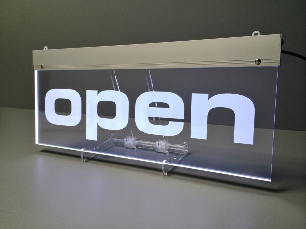 LED open plexiglas