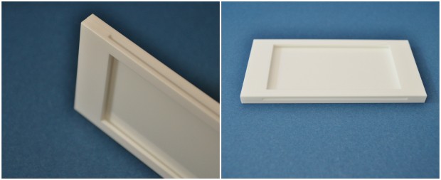 Naamplaathouder perspex wit