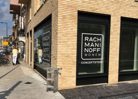 Raam logo winkel door Letterplex