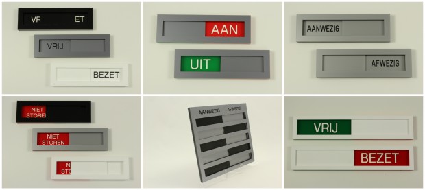 Schuifbordjes collage