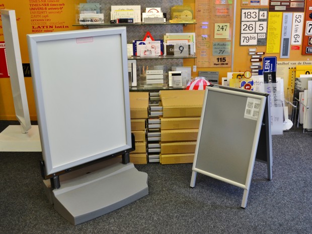 Wissellijst stoepbord met watervoet