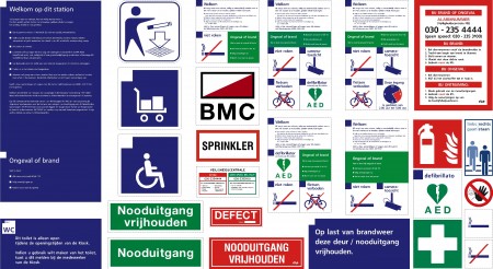 ns stickers en borden